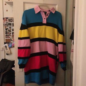 Rare Lazy Oaf Color Block Shirt Dress!! 💕✨